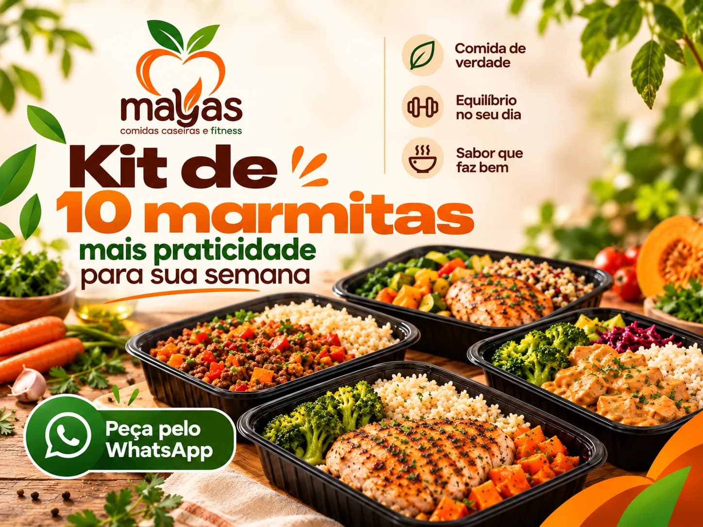 Kit de 10 marmitas Mayas