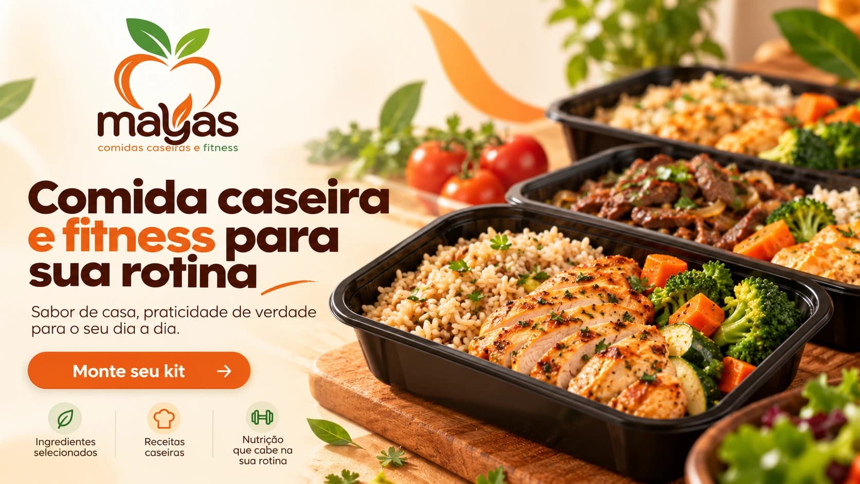 Mayas: comida caseira e fitness para sua rotina